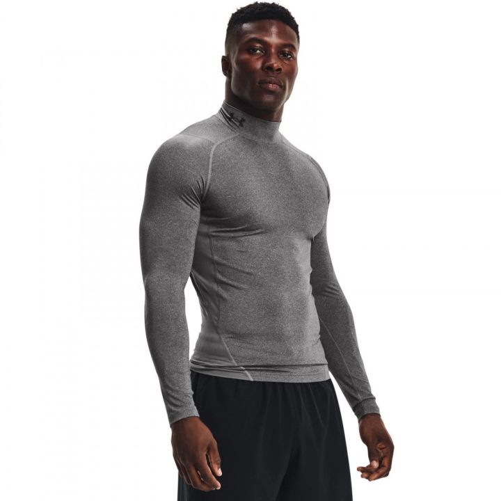 Men's HeatGear® Mock Long Sleeve  - 1 buty zapaśnicze ubrania kostiumy