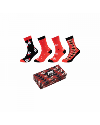 Skarpety FUNSOCKS UNISEX CHRISTMAS SOCKS BOX 4P  - 1 buty zapaśnicze ubrania kostiumy