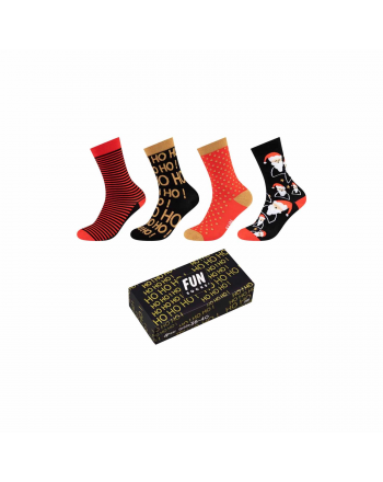 Skarpety FUNSOCKS UNISEX CHRISTMAS SOCKS BOX 4P  - 1 buty zapaśnicze ubrania kostiumy
