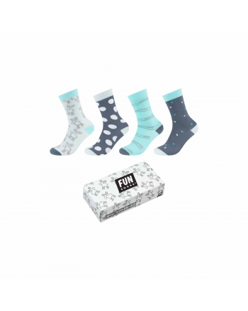 Skarpety FUNSOCKS UNISEX CHRISTMAS SOCKS BOX 4P  - 1 buty zapaśnicze ubrania kostiumy