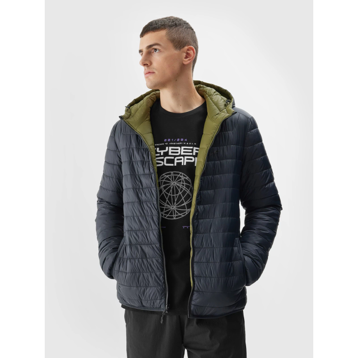 Men's reversible down jacket 4F 4F - 1 buty zapaśnicze ubrania kostiumy