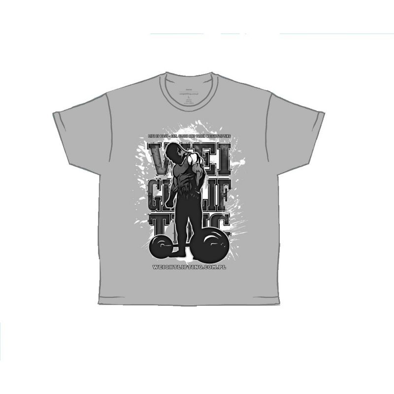 T-shirt weightlifting  - 1 buty zapaśnicze ubrania kostiumy