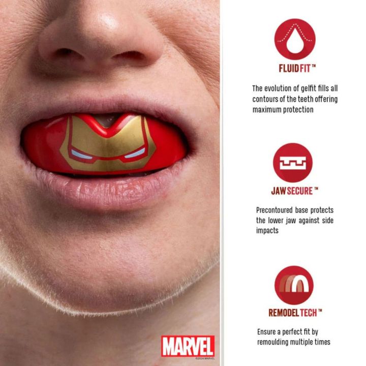 SAFEJAWZ MARVEL IRON-MAN  - 3 buty zapaśnicze ubrania kostiumy