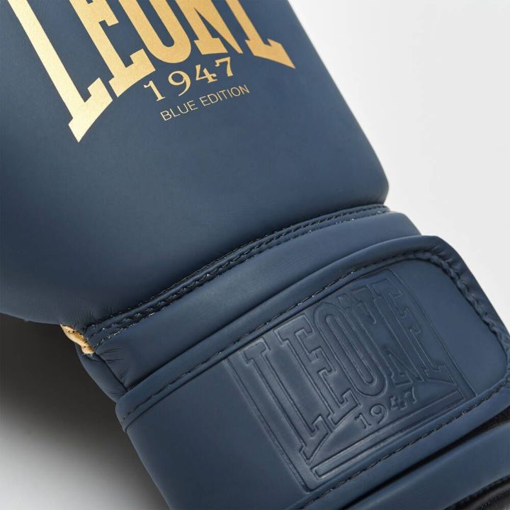 BOXING GLOVES Leone1947- BLUE EDITION  - 5 buty zapaśnicze ubrania kostiumy