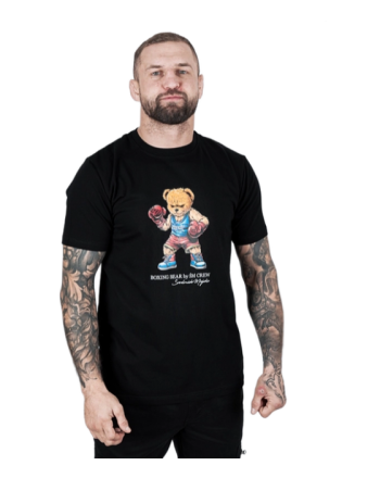 Koszulka bawełniana -Boxing Bear  - 1 buty zapaśnicze ubrania kostiumy