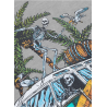Men's Washed Raw Denim T-Shirt OPEN BEACH PIT BULL WEST COAST - 5 buty zapaśnicze ubrania kostiumy