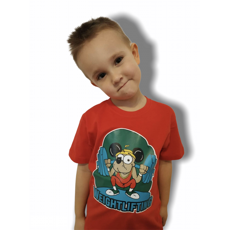T-shirt Weightlifting KIDS I Jarex-Wrestling - 1 buty zapaśnicze ubrania kostiumy