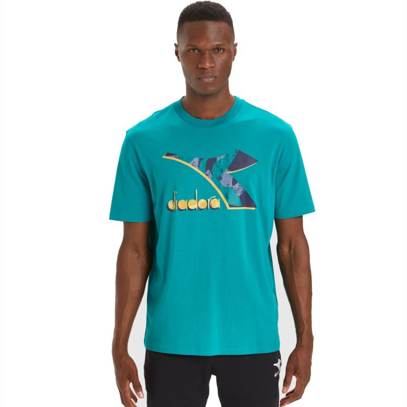 T-SHIRT SPORTOWY DIADORA SS SHIELD DIADORA turkusowy